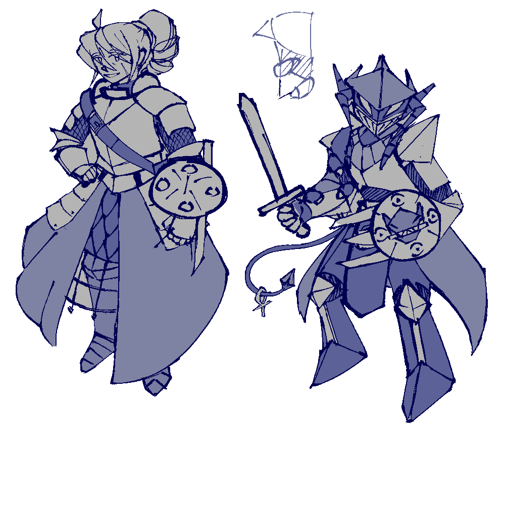 A reference sheet for Leornah, a human warrior.