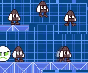 A compilation of screenshots showcasing the different sprites for Mima.